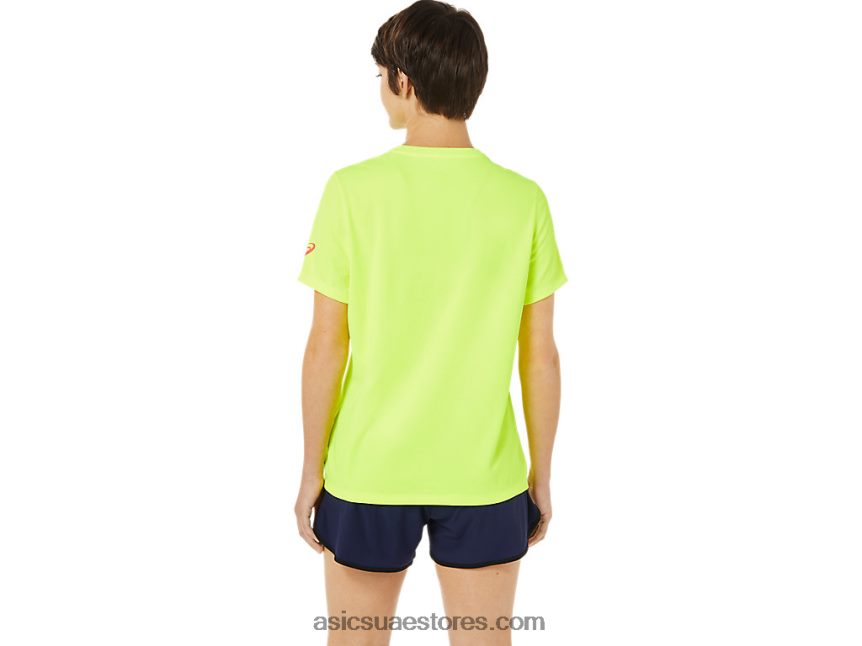 Asics السلامة الصفراء المرأة lam جاهزة مجموعة ii قصيرة الأكمام 2N24DJ3625