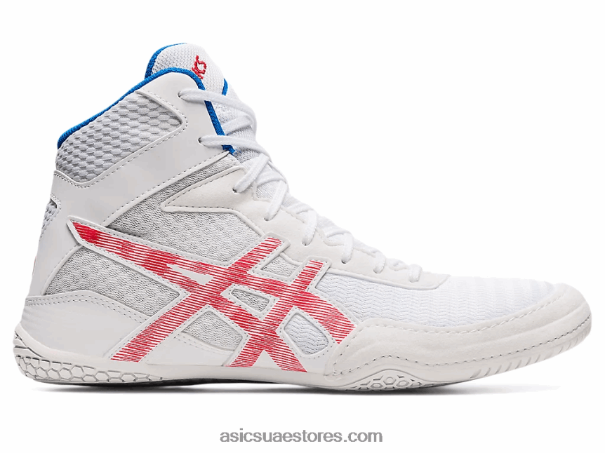 Asics أبيض / أحمر كهربائي matcontrol 2 2N24DJ1827