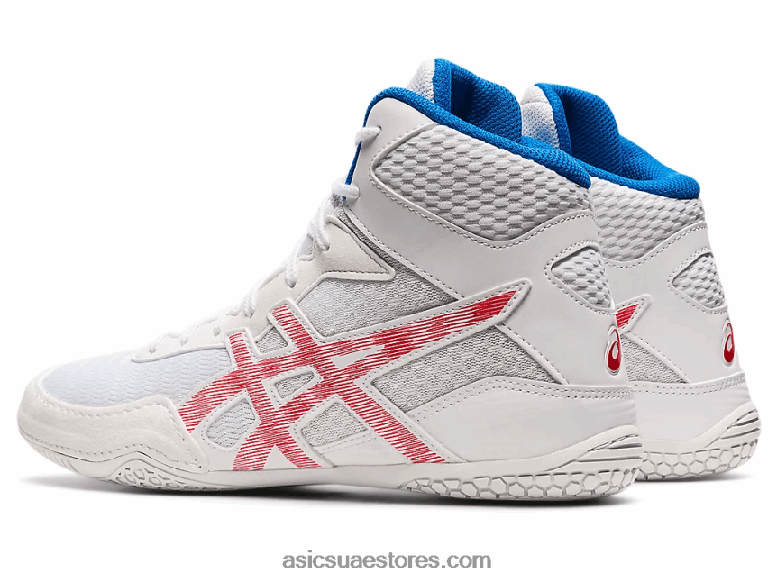 Asics أبيض / أحمر كهربائي matcontrol 2 2N24DJ1827