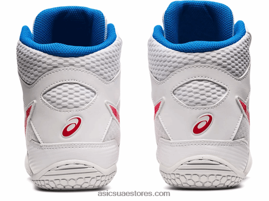 Asics أبيض / أحمر كهربائي matcontrol 2 2N24DJ1827