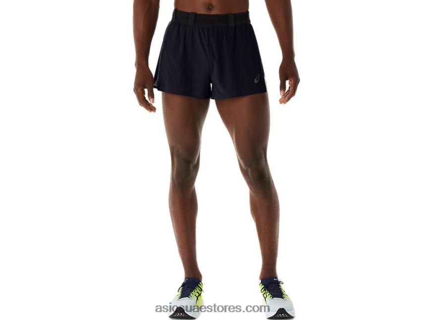 Asics أسود الأداء الرجال metarun انقسام قصير 2N24DJ515