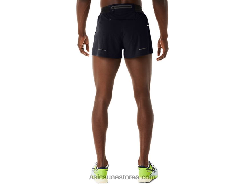 Asics أسود الأداء الرجال metarun انقسام قصير 2N24DJ515