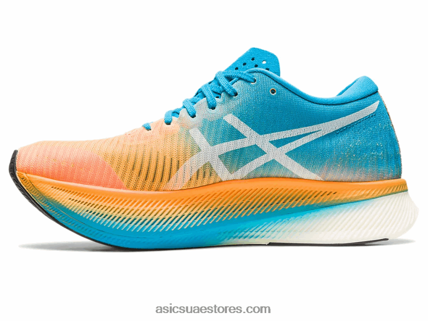 Asics البرتقالي البوب ​​/ الجزيرة الزرقاء metaspeed السماء 2N24DJ2633