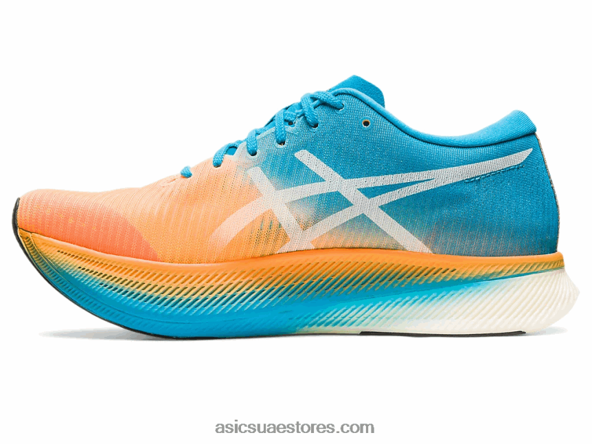 Asics البرتقالي البوب ​​/ الجزيرة الزرقاء metaspeed السماء 2N24DJ281