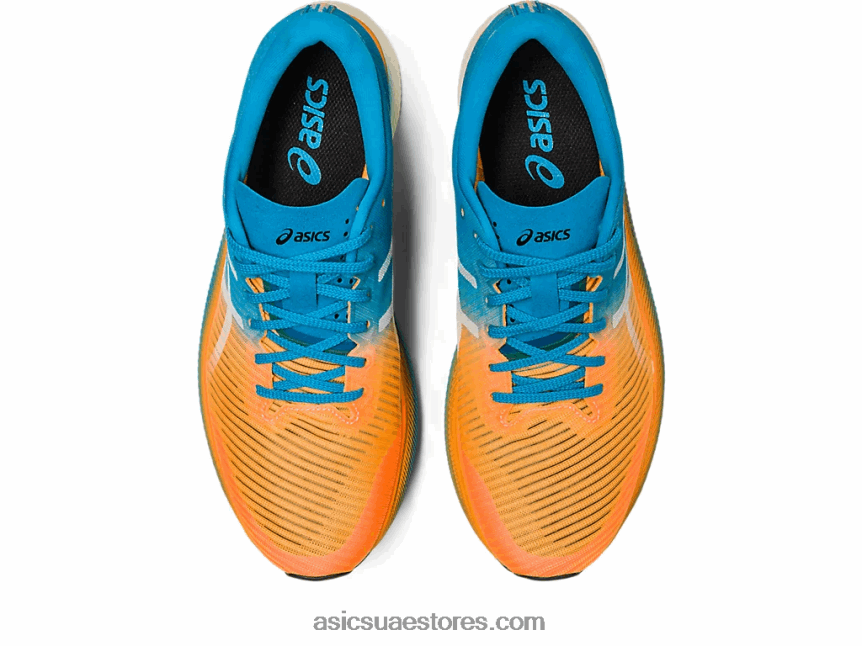 Asics البرتقالي البوب ​​/ الجزيرة الزرقاء metaspeed السماء 2N24DJ281