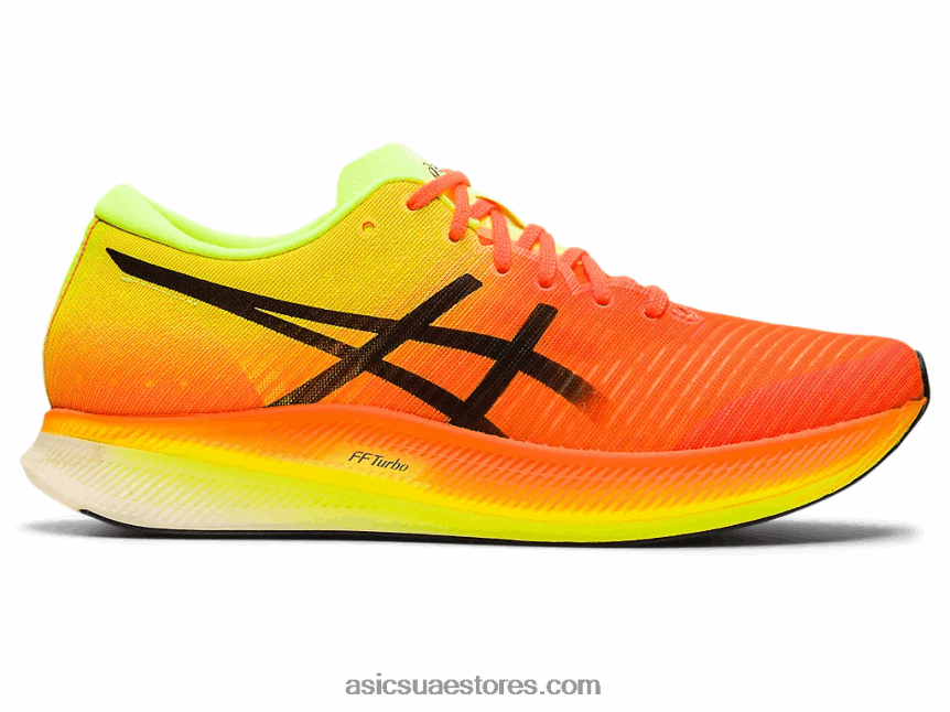 Asics مروعة برتقالي / أسود حافة metaspeed 2N24DJ2845