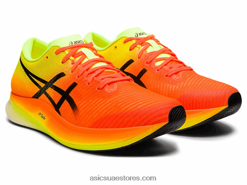 Asics مروعة برتقالي / أسود حافة metaspeed 2N24DJ2845