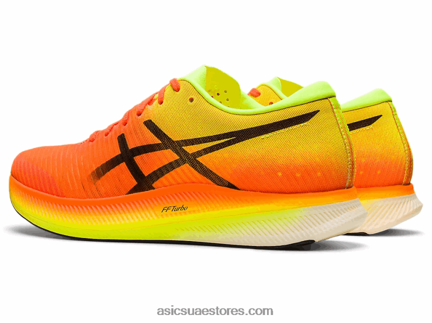 Asics مروعة برتقالي / أسود حافة metaspeed 2N24DJ2845