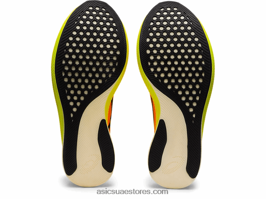 Asics مروعة برتقالي / أسود حافة metaspeed 2N24DJ2845