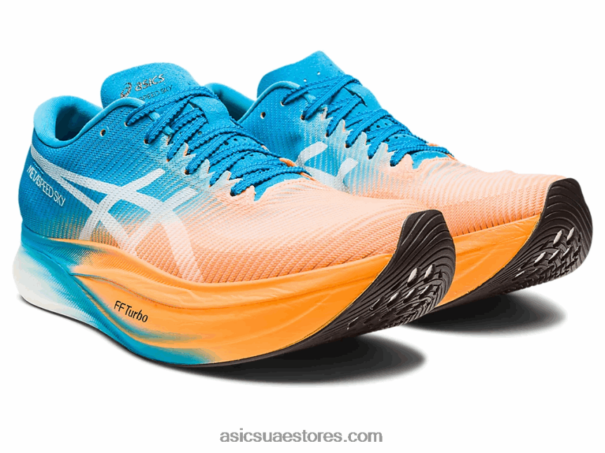 Asics البرتقالي البوب ​​/ الجزيرة الزرقاء metaspeed السماء + 2N24DJ586