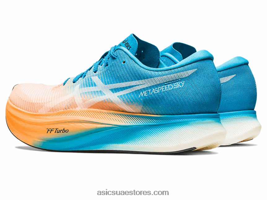 Asics البرتقالي البوب ​​/ الجزيرة الزرقاء metaspeed السماء + 2N24DJ586