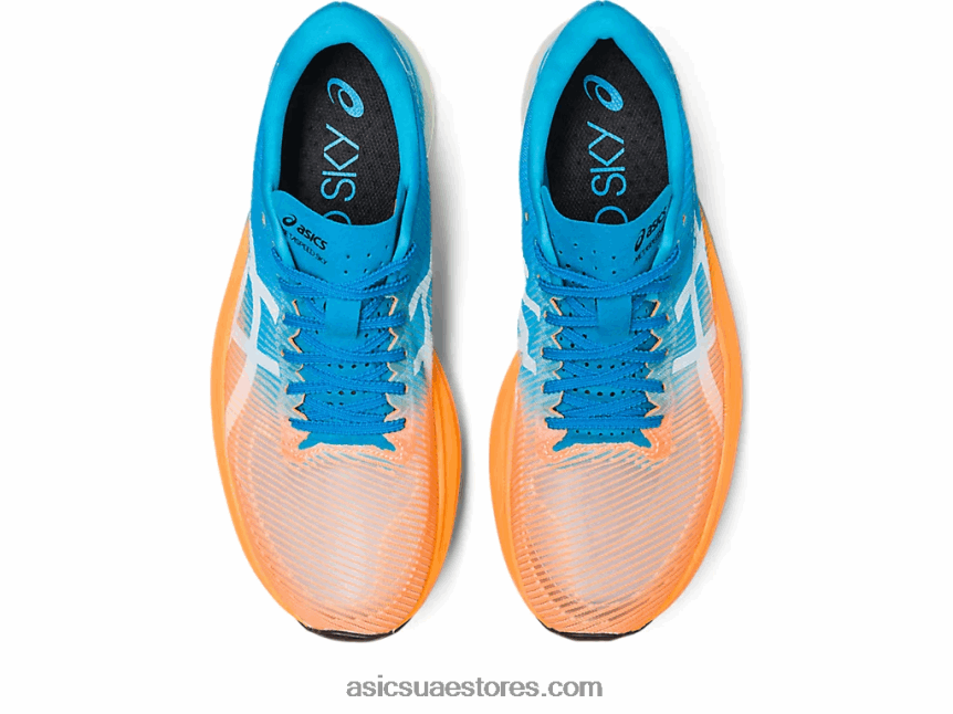 Asics البرتقالي البوب ​​/ الجزيرة الزرقاء metaspeed السماء + 2N24DJ586