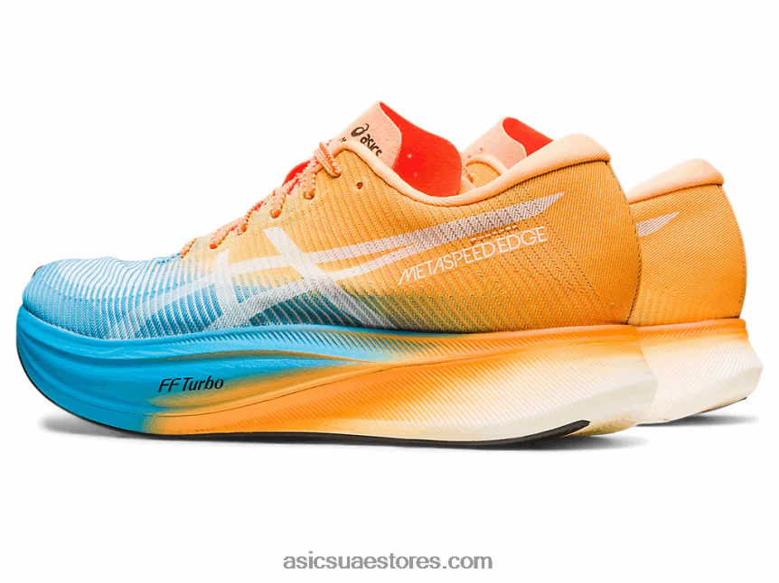 Asics جزيرة البوب ​​الأزرق / البرتقالي metaspeed edge + 2N24DJ613