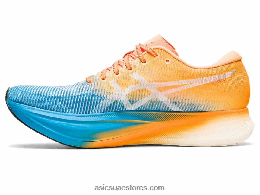 Asics جزيرة البوب ​​الأزرق / البرتقالي metaspeed edge + 2N24DJ613