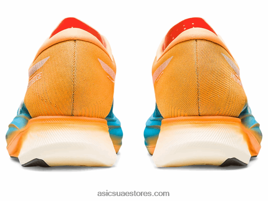 Asics جزيرة البوب ​​الأزرق / البرتقالي metaspeed edge + 2N24DJ613