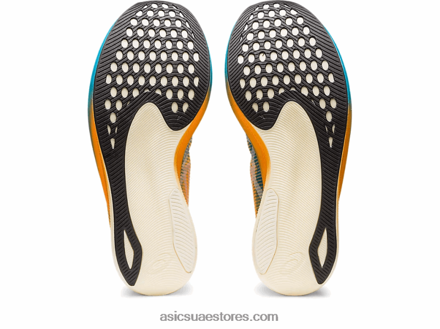 Asics جزيرة البوب ​​الأزرق / البرتقالي metaspeed edge + 2N24DJ613