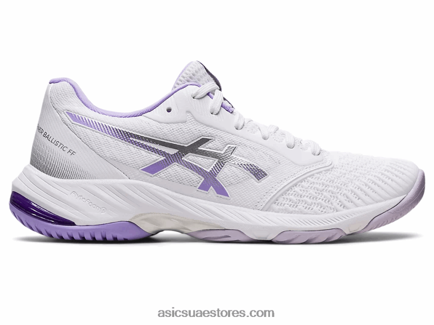Asics أبيض / بنفسجي رقمي netburner البالستية صص .3 2N24DJ2580