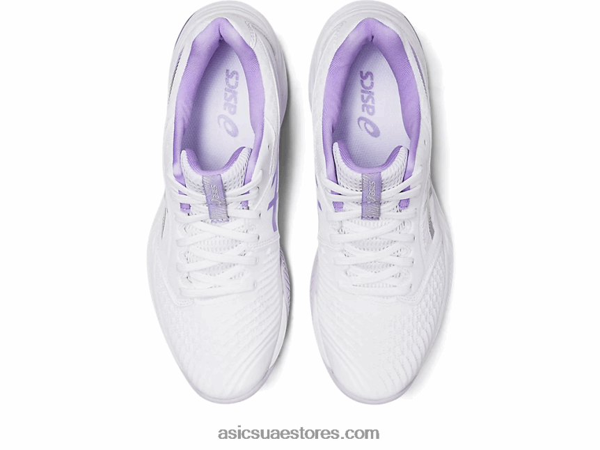 Asics أبيض / بنفسجي رقمي netburner البالستية صص .3 2N24DJ2580