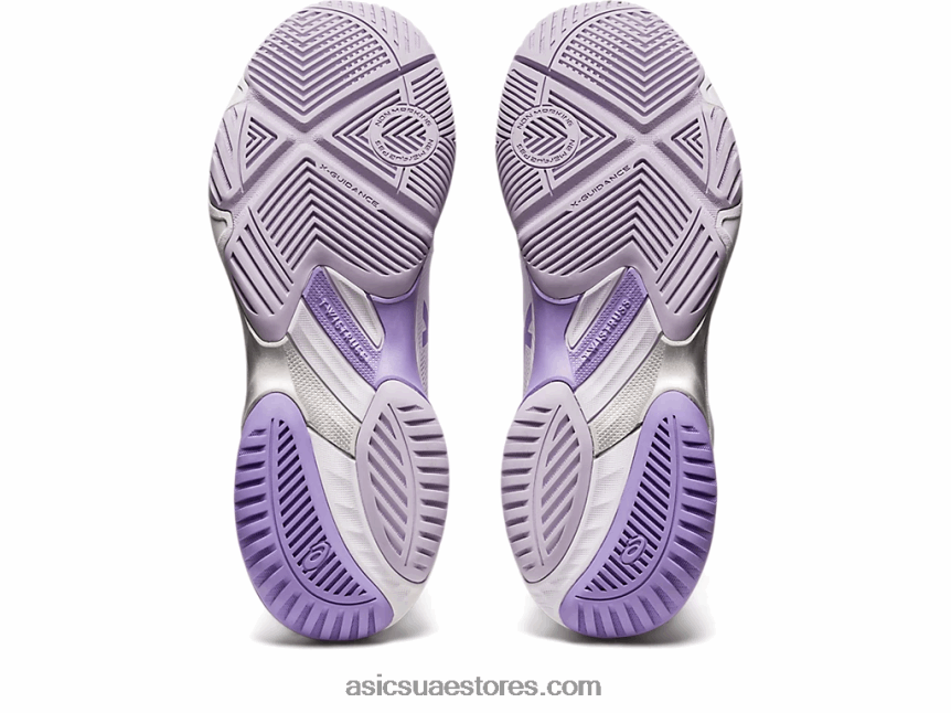 Asics أبيض / بنفسجي رقمي netburner البالستية صص .3 2N24DJ2580