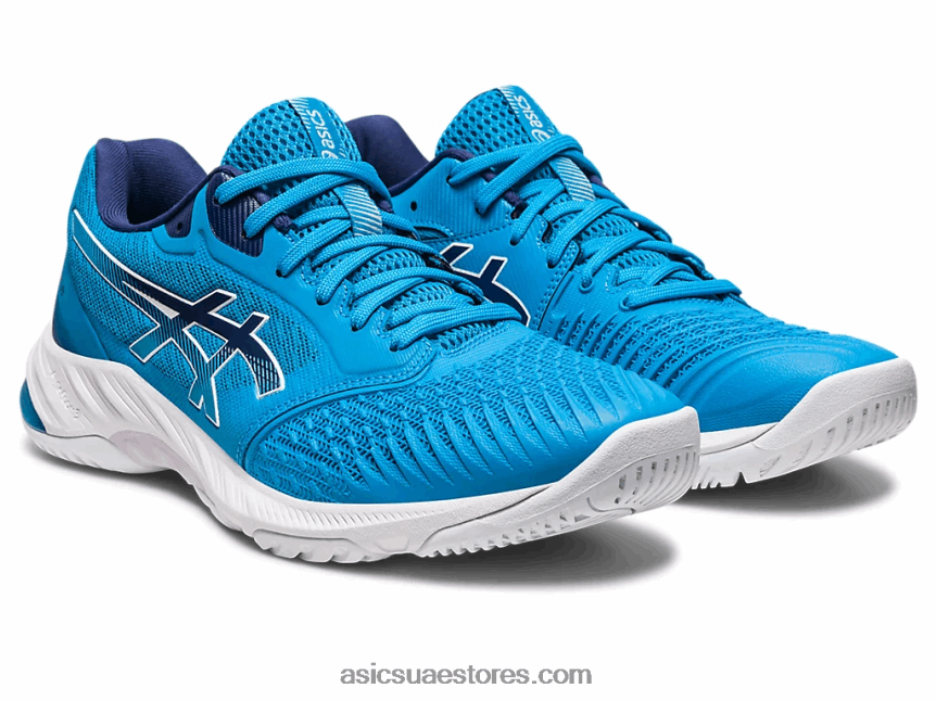 Asics أزرق الجزيرة / أزرق نيلي netburner البالستية صص .3 2N24DJ531
