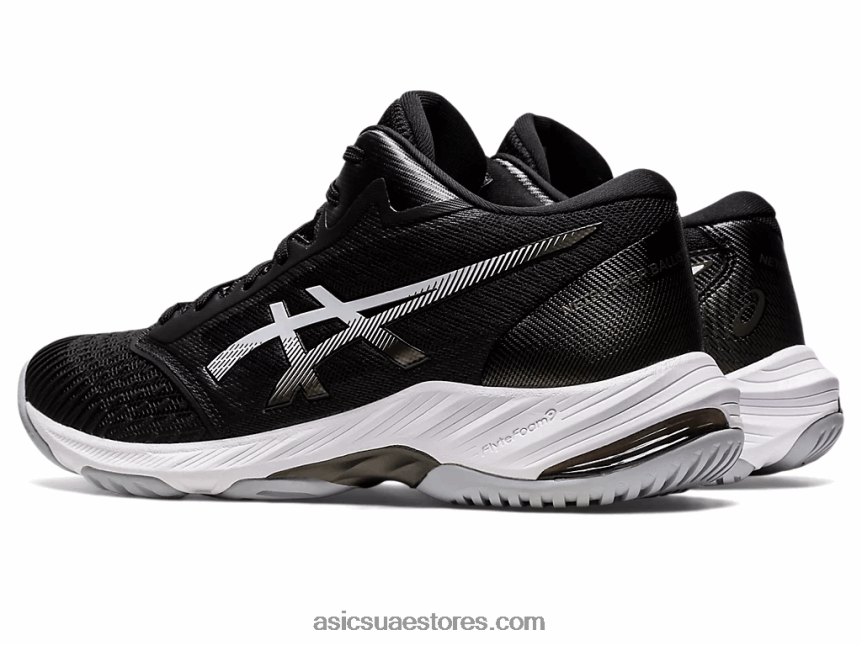 Asics أسود / أبيض netburner البالستية ff mt 3 2N24DJ1030