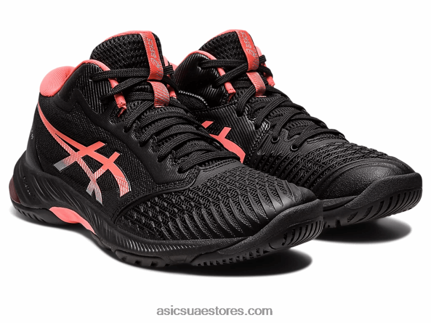Asics أسود / بابايا netburner البالستية ff mt 3 2N24DJ2549