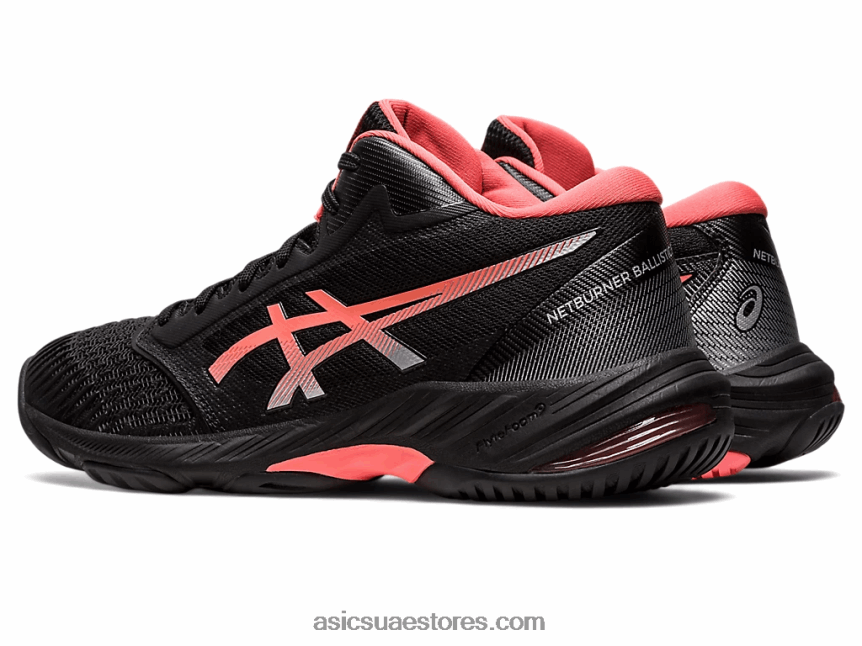 Asics أسود / بابايا netburner البالستية ff mt 3 2N24DJ2549