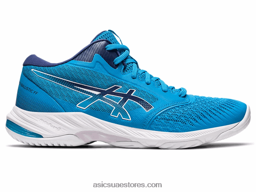 Asics أزرق الجزيرة / أزرق نيلي netburner البالستية ff mt 3 2N24DJ558