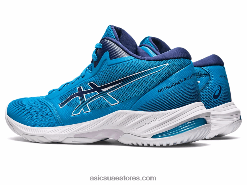 Asics أزرق الجزيرة / أزرق نيلي netburner البالستية ff mt 3 2N24DJ558