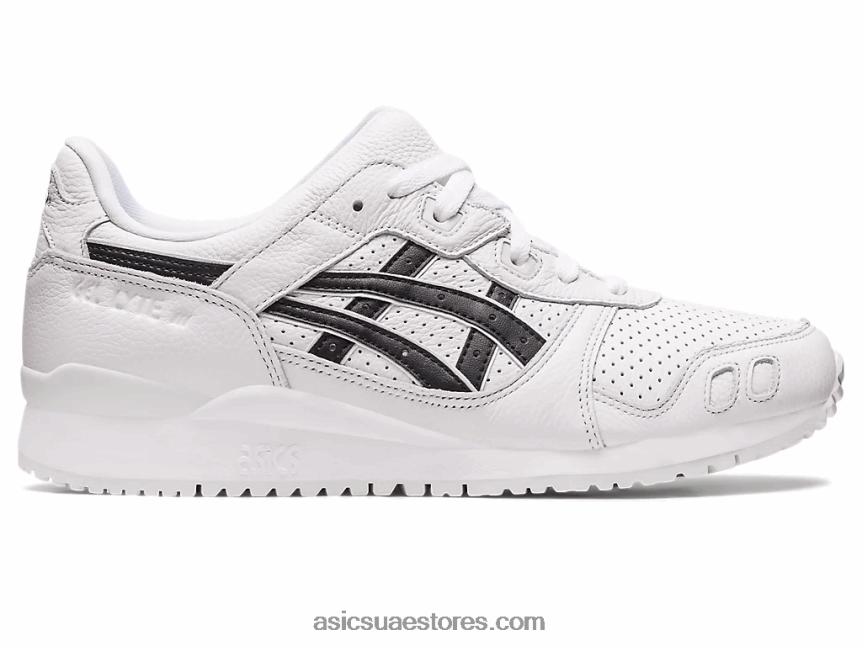 Asics أبيض أسود جل لايت الثالث og 2N24DJ1013