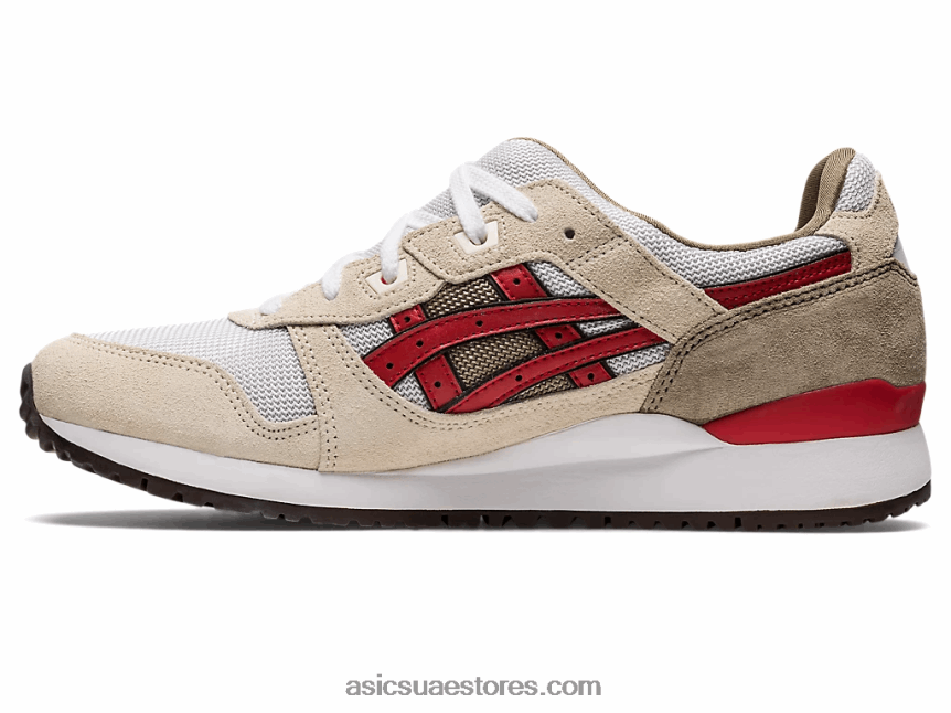 Asics تنبيه الدخان الرمادي / الأحمر جل لايت الثالث og 2N24DJ1094