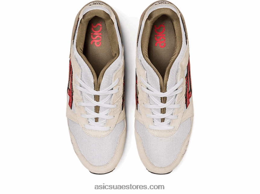 Asics تنبيه الدخان الرمادي / الأحمر جل لايت الثالث og 2N24DJ1094