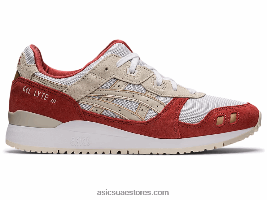 Asics أبيض / دخان رمادي جل لايت الثالث og 2N24DJ1124