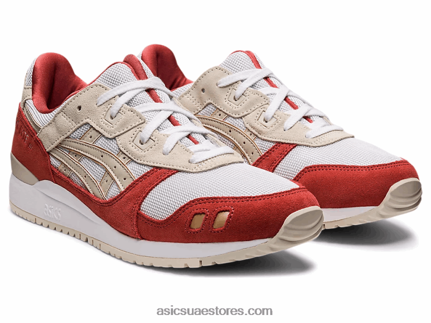 Asics أبيض / دخان رمادي جل لايت الثالث og 2N24DJ1124