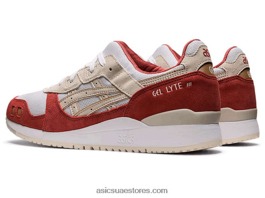 Asics أبيض / دخان رمادي جل لايت الثالث og 2N24DJ1124