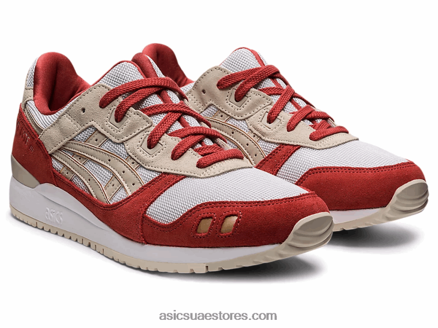 Asics أبيض / دخان رمادي جل لايت الثالث og 2N24DJ1124