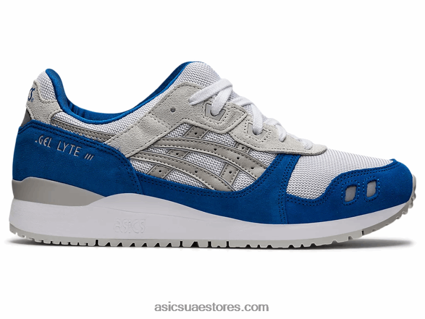 Asics أبيض / رمادي المحار جل لايت الثالث og 2N24DJ1145