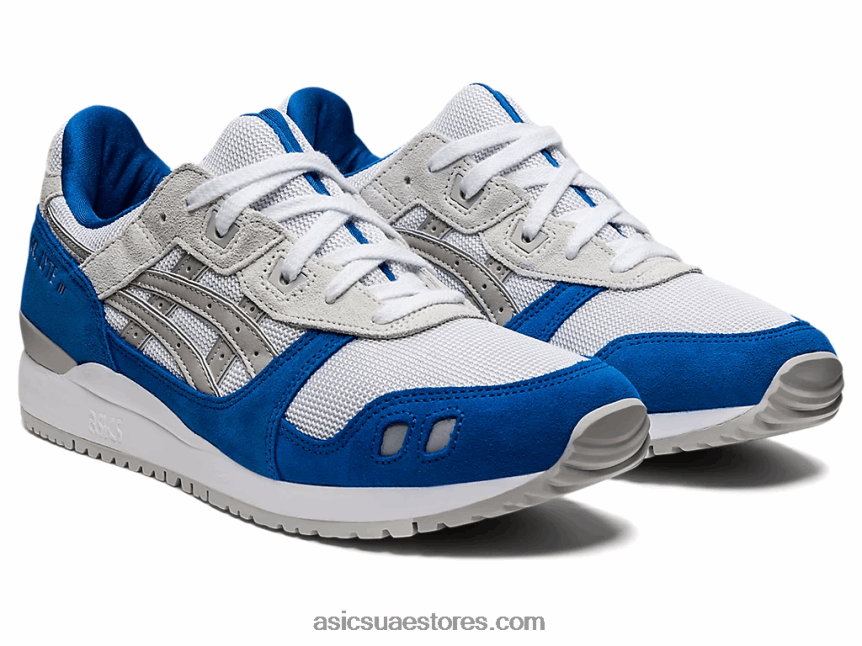 Asics أبيض / رمادي المحار جل لايت الثالث og 2N24DJ1145