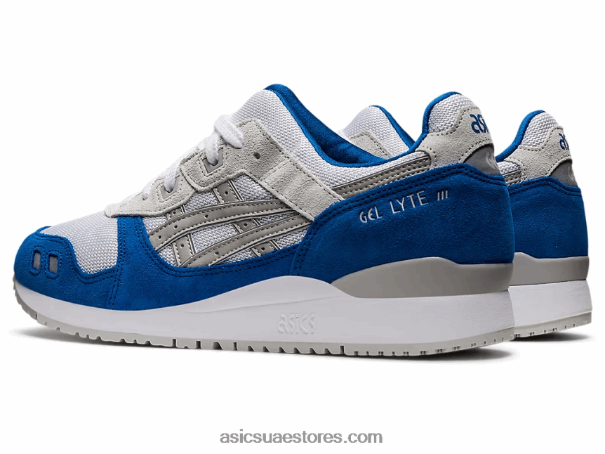 Asics أبيض / رمادي المحار جل لايت الثالث og 2N24DJ1145