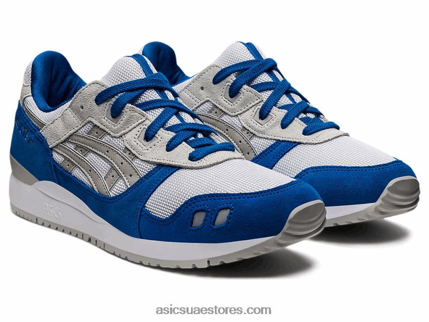 Asics أبيض / رمادي المحار جل لايت الثالث og 2N24DJ1145