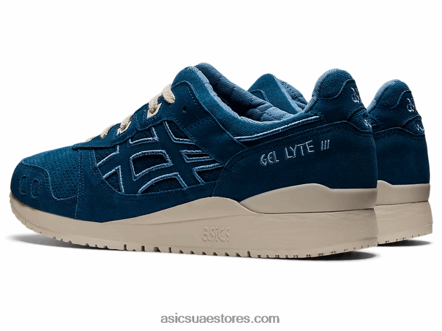 Asics نيلي فاتح / رمادي دخان جل لايت الثالث og 2N24DJ1294