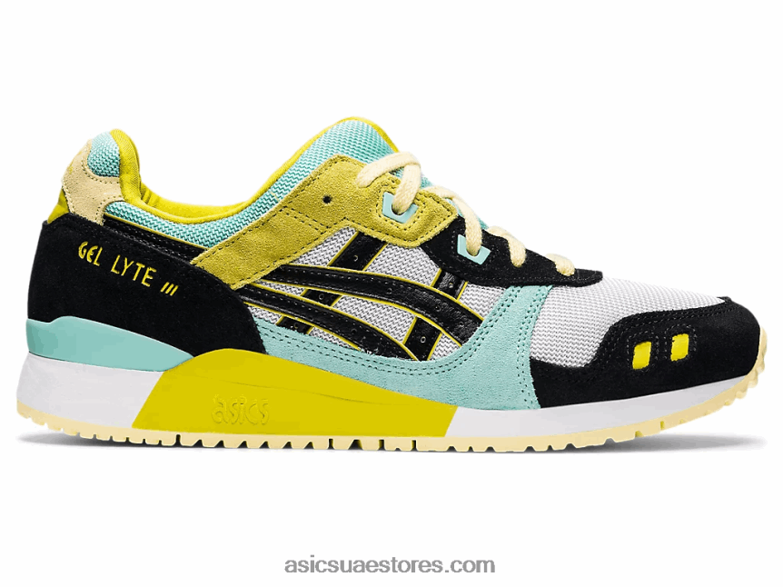 Asics أبيض أسود جل لايت الثالث og 2N24DJ1304