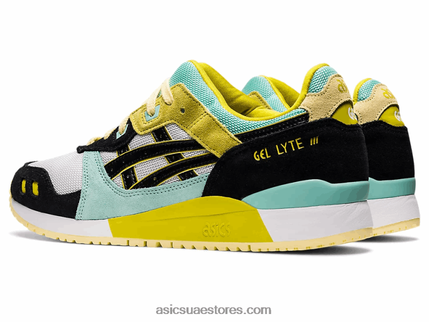 Asics أبيض أسود جل لايت الثالث og 2N24DJ1304