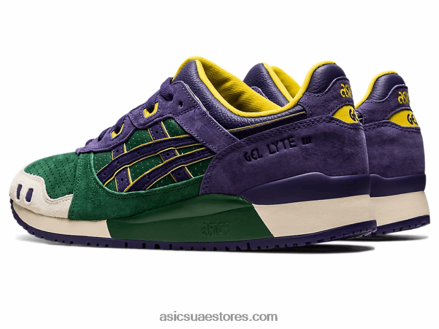 Asics صياد أخضر / بنفسجي غير لامع جل لايت الثالث og 2N24DJ1330