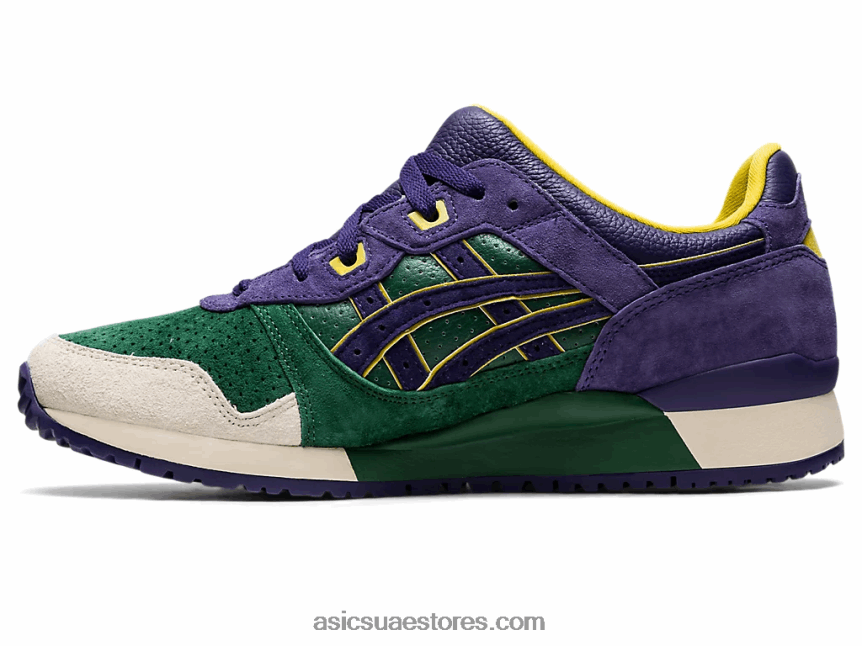 Asics صياد أخضر / بنفسجي غير لامع جل لايت الثالث og 2N24DJ1330