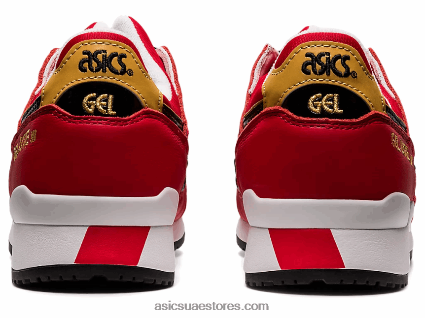 Asics كلاسيك أحمر / أسود جل لايت الثالث og 2N24DJ1656