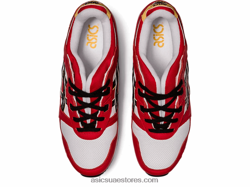 Asics كلاسيك أحمر / أسود جل لايت الثالث og 2N24DJ1656