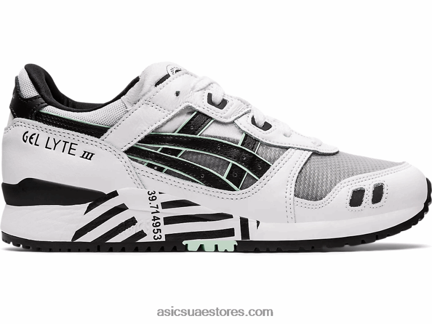 Asics أبيض أسود جل لايت الثالث og 2N24DJ4169