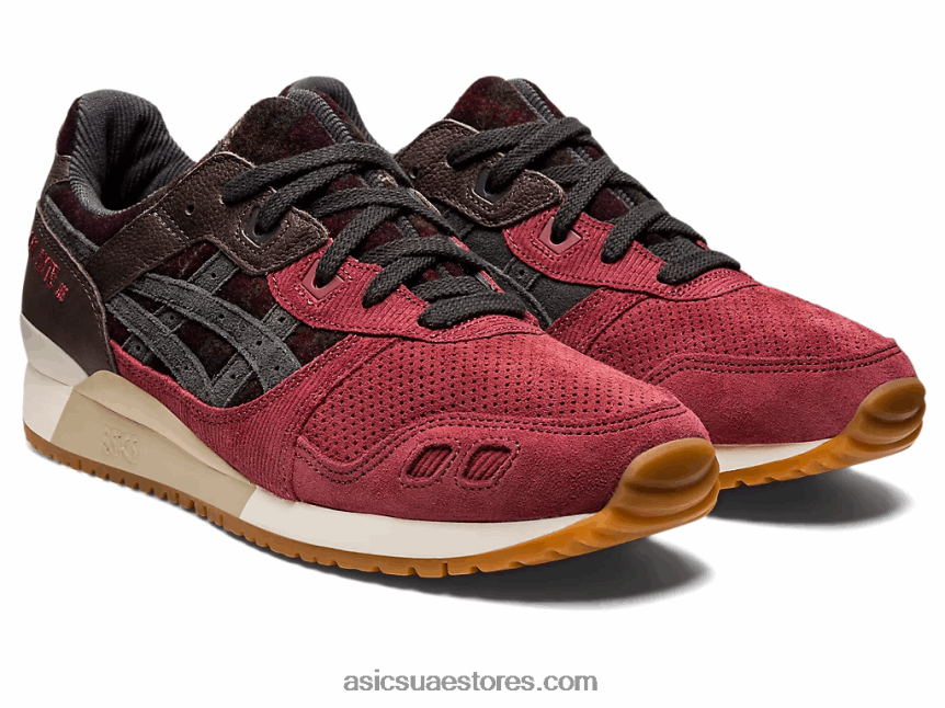 Asics بريسكيت أحمر / سبج رمادي جل لايت الثالث og 2N24DJ747