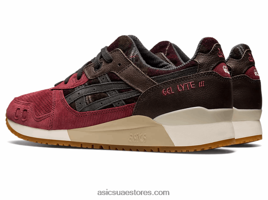 Asics بريسكيت أحمر / سبج رمادي جل لايت الثالث og 2N24DJ747